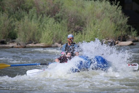 a group of people on a pagosa springs town run with pagosa adventure in pagosa springs, colorado