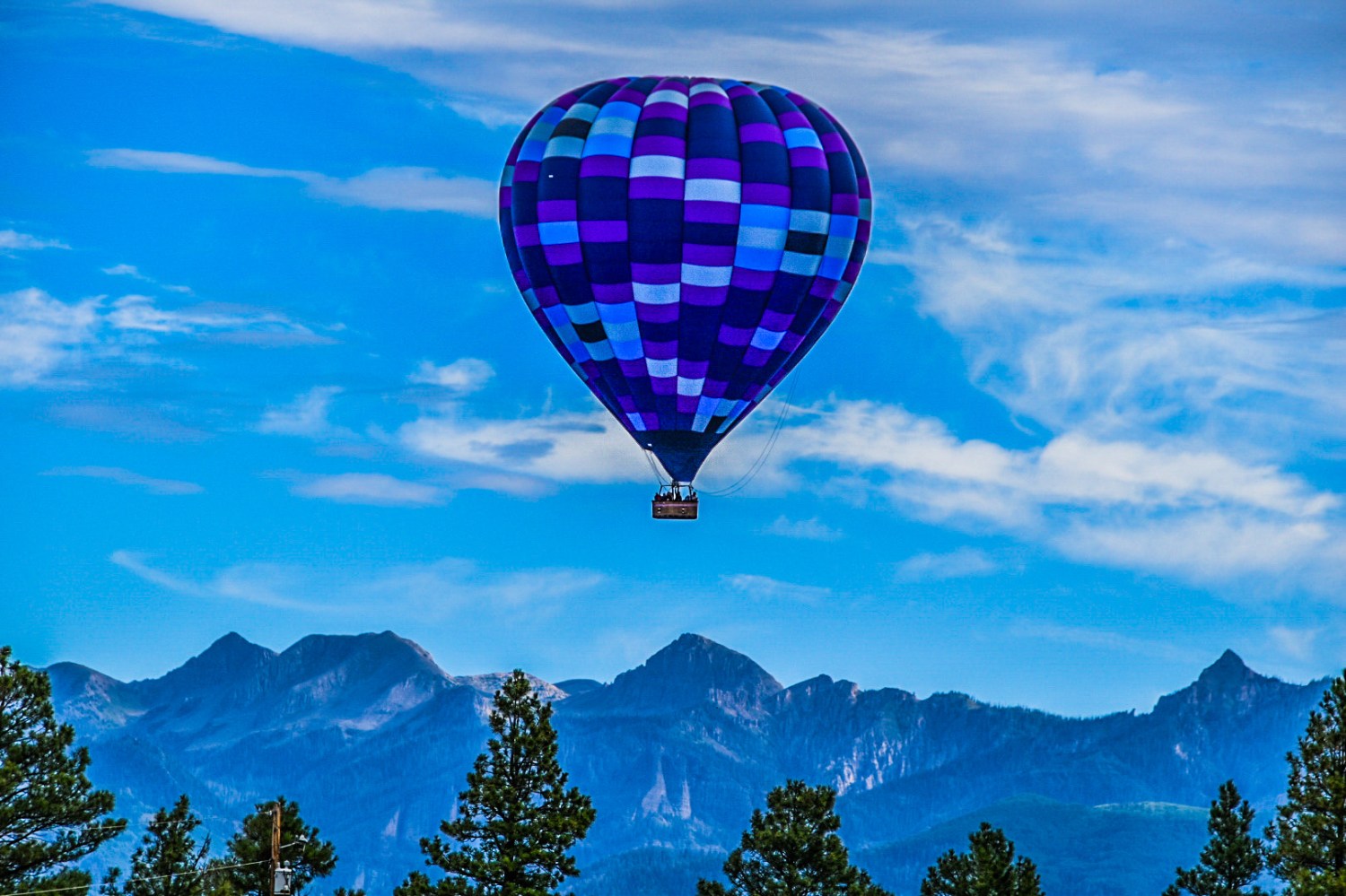 a large balloon in the sky