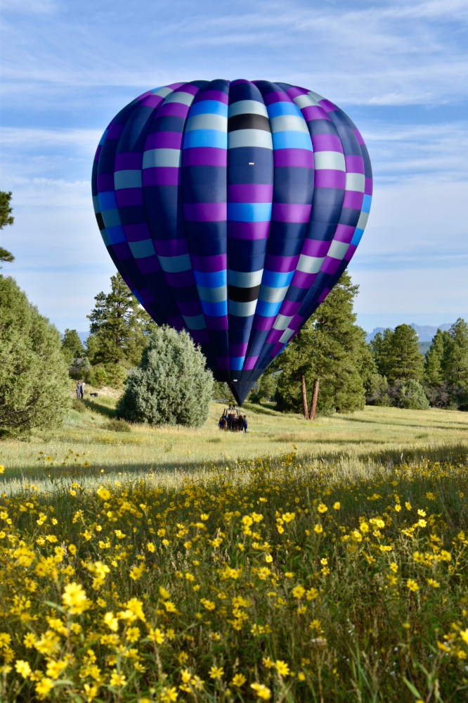 a large balloon in the sky