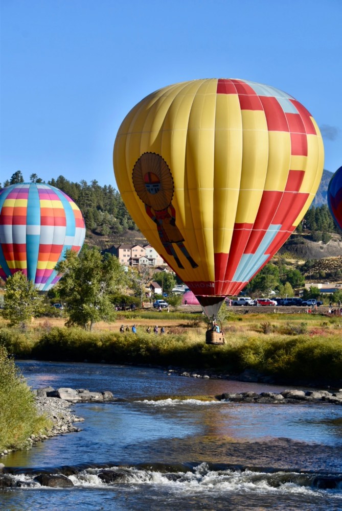 a large balloon in the sky