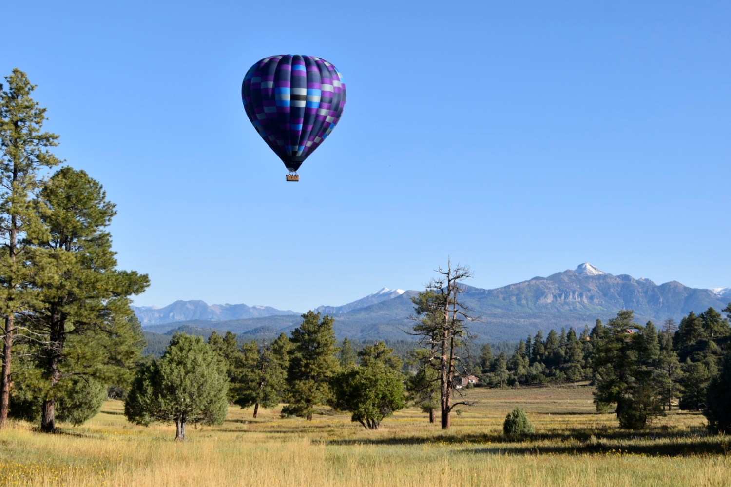 a large balloon in the sky