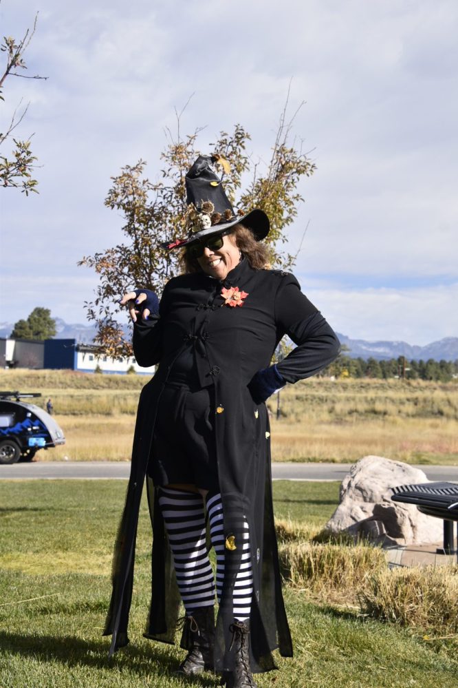 a person standing in a field