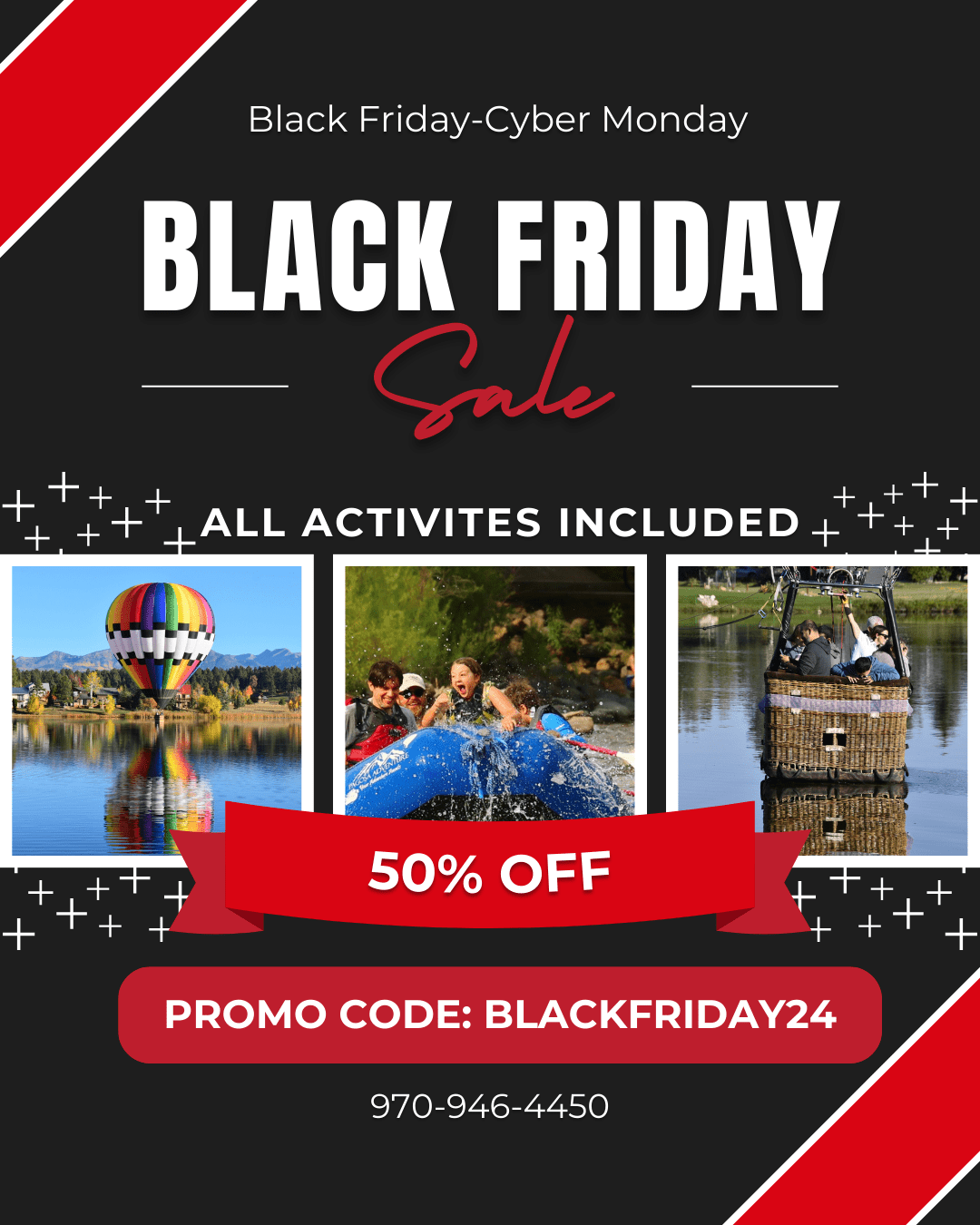 Black & Red Simple Black Friday Sale Instagram Post graphical user interface, website