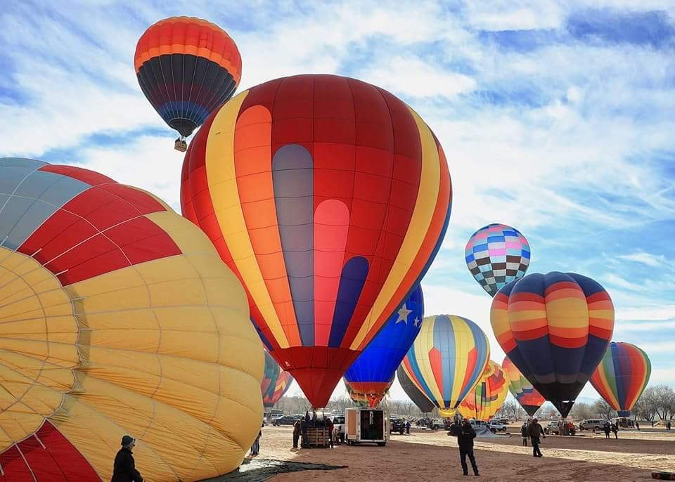 a group of colorful hot air balloon in the sky