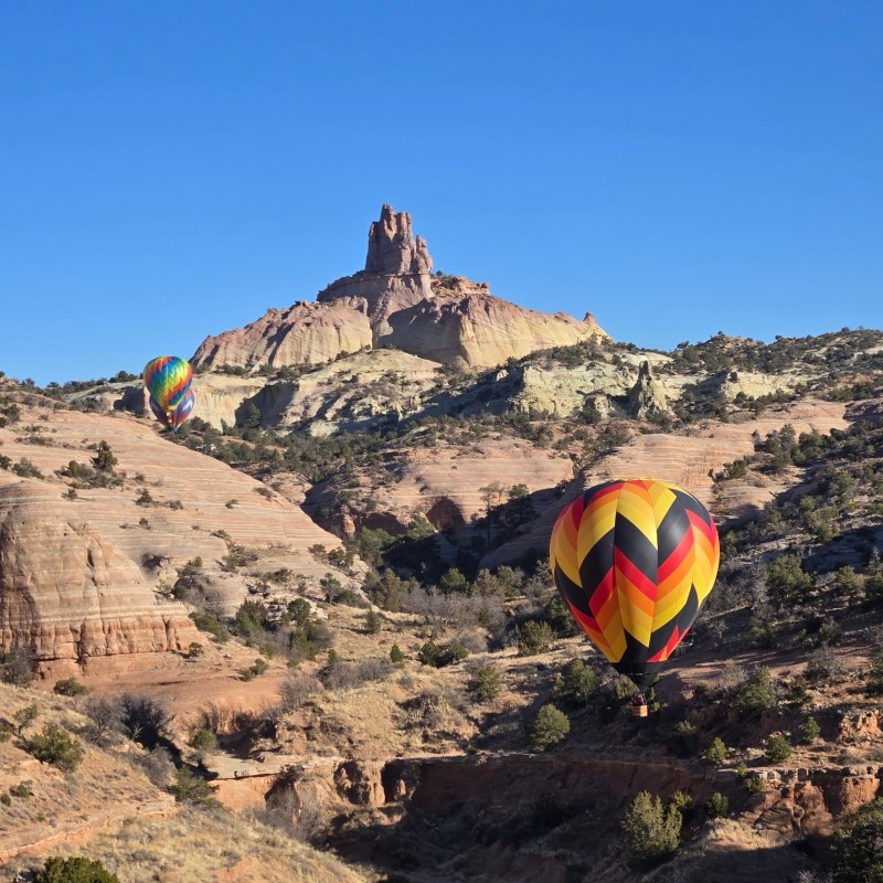 a person flying a kite