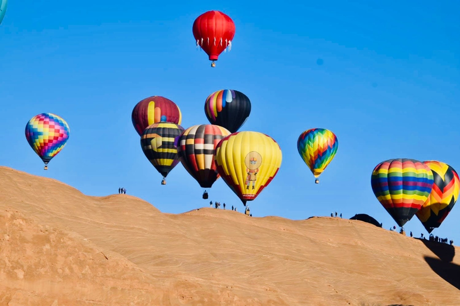 a large balloon in the sky