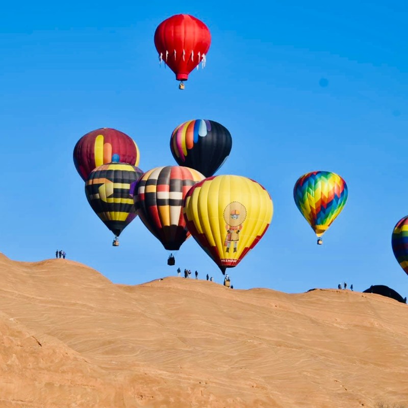 a large balloon in the sky
